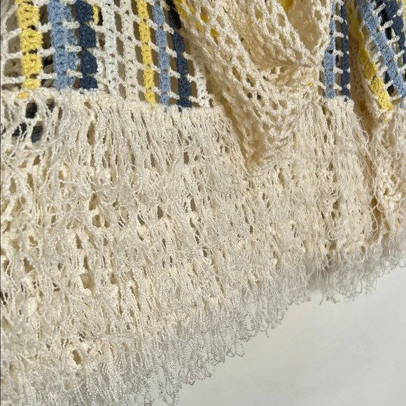 POL Cream and Blue Crochet Cardigan - Picture 9 of 9